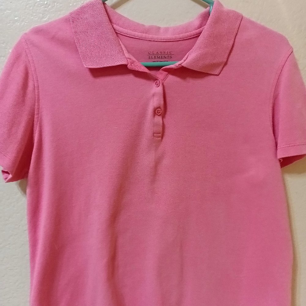 Excellent Condition Women's Top Polo Pink Medium W-20" L-22"